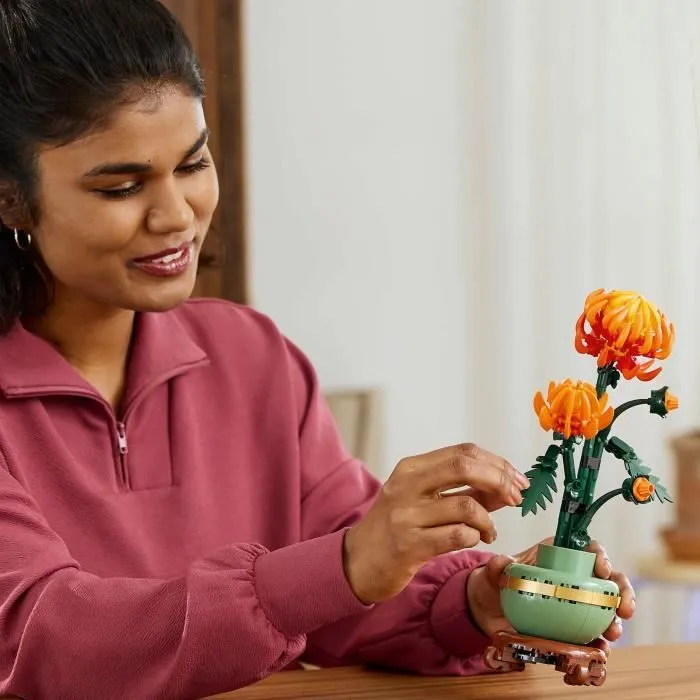 LEGO® Icons 10368 Le Chrysanthème - Set de Décoration Florale à Construire Pour Adultes-4