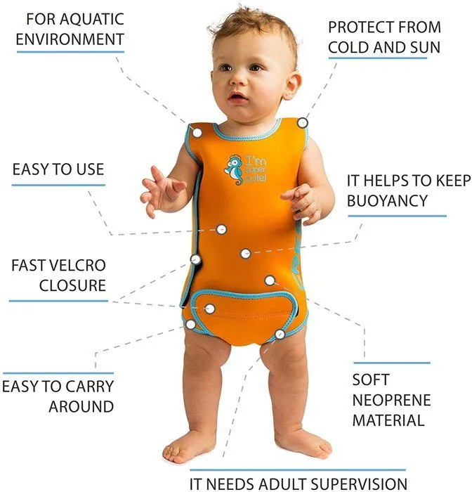 Kit bain bebe Cressi - DG002006 - Baby Warmer Combinaison de Bain et Natation pour Bebe en Neoprene-2
