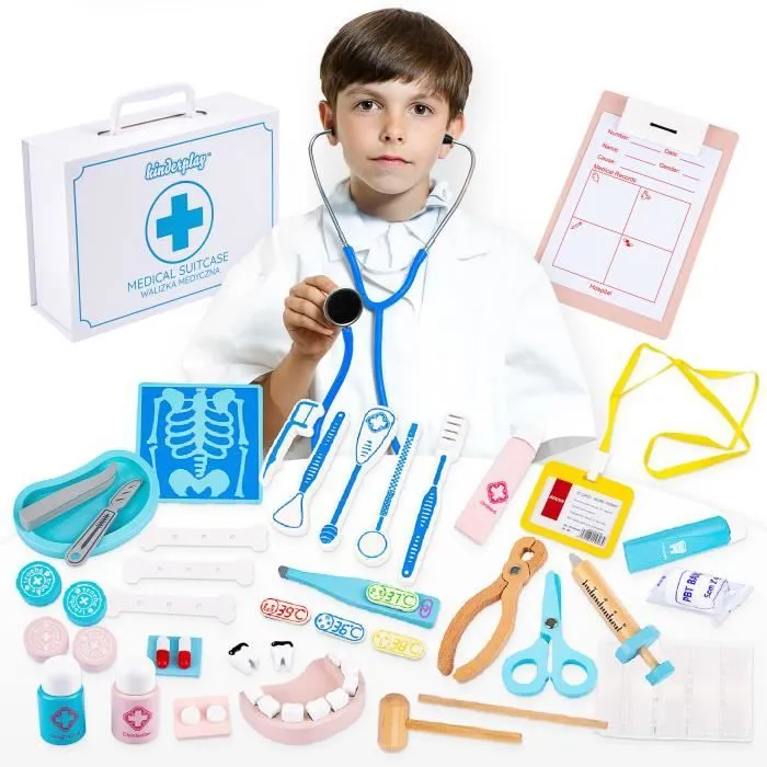 Green series Malette Docteur Enfant - Kit Docteur Enfant | Stéthoscope Enfant, Jouet Docteur Enfant, 3 Ans, GS9931-0