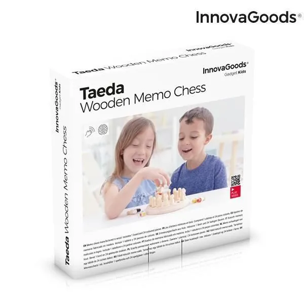 Plateau de jeux de mémoire en bois 26 Pièces Montessori-1