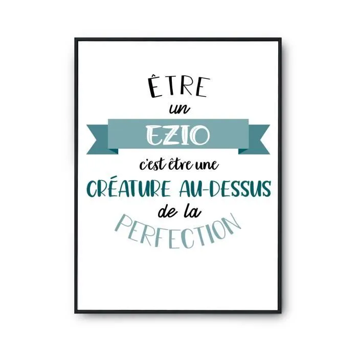 Affiche - Ezio - Bébé Parfait - 42 x 59.3 cm - Papier 310 g/m² - Décoration Murale-0