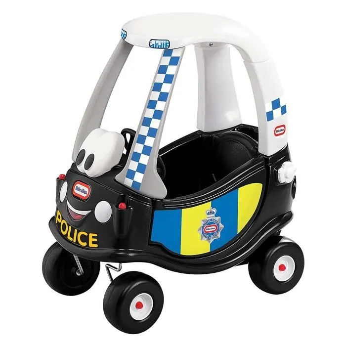 Porteur et trotteur Cozy Coupe Police Little Tikes - Noir - Pour enfants à partir de 18 mois-0