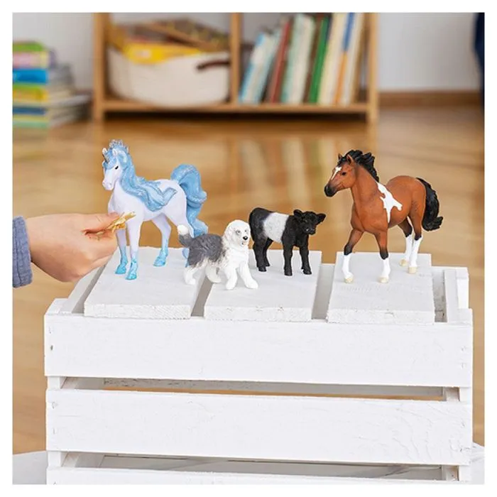 Figurine de chien Bobtail - SCHLEICH - Figurine de chien Bobtail - Jouet - Blanc - Intérieur - Enfant - Mixte-1