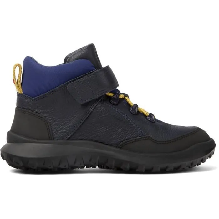 Bottines enfant - Camper - Crclr - Cuir - Bleu - Fermeture scratch-0