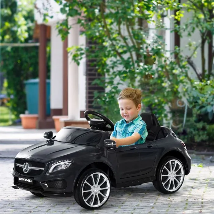 Voiture électrique enfants - HOMCOM - sous licence Mercedes Benz GLA AMG -  3 ans - télécommande -  MP3 USB, lumières, sons - noir-2