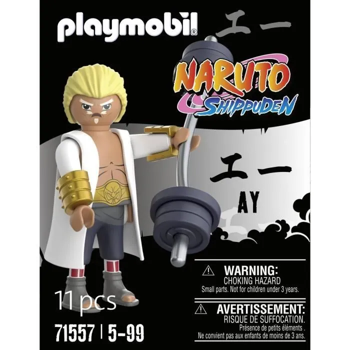 PLAYMOBIL Figurine Fourth Raikage Ay 71557, Naruto Shippuden, Dès 5 ans-2