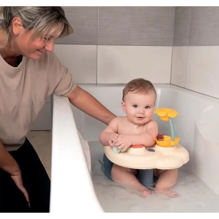 Siège de bain - SMOBY - Little - Tablette d'activités - Ventouse - Bleu-1