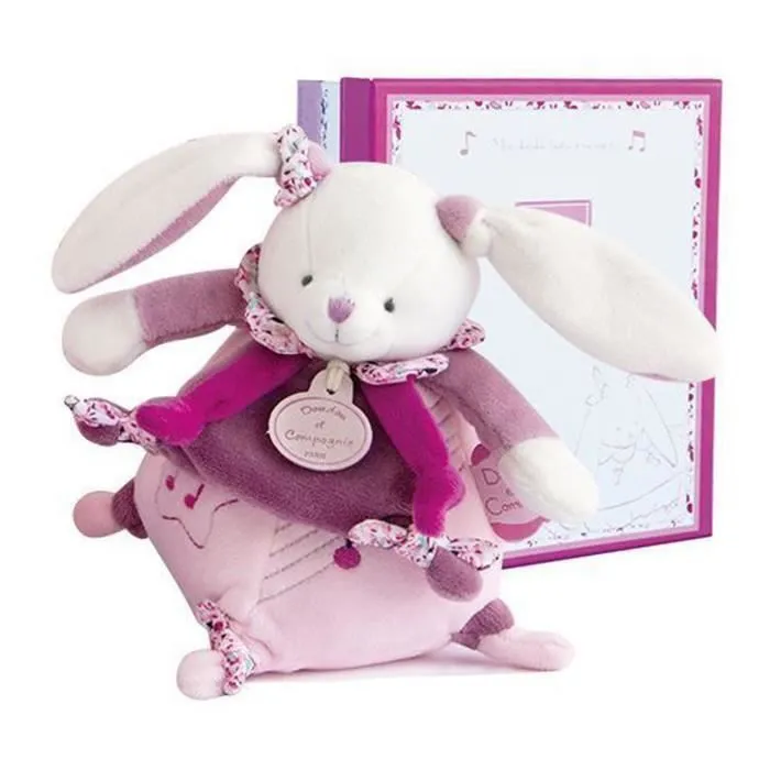Boîte à musique Cerise Le Lapin - DOUDOU ET COMPAGNIE - Rose - Bébé - 0 mois - Naissance - Fille-0