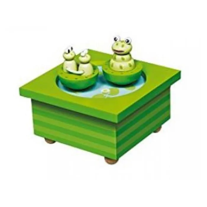Boîte à musique Grenouille - TROUSSELIER - Vert - Pour Enfant à partir de 3 ans-3