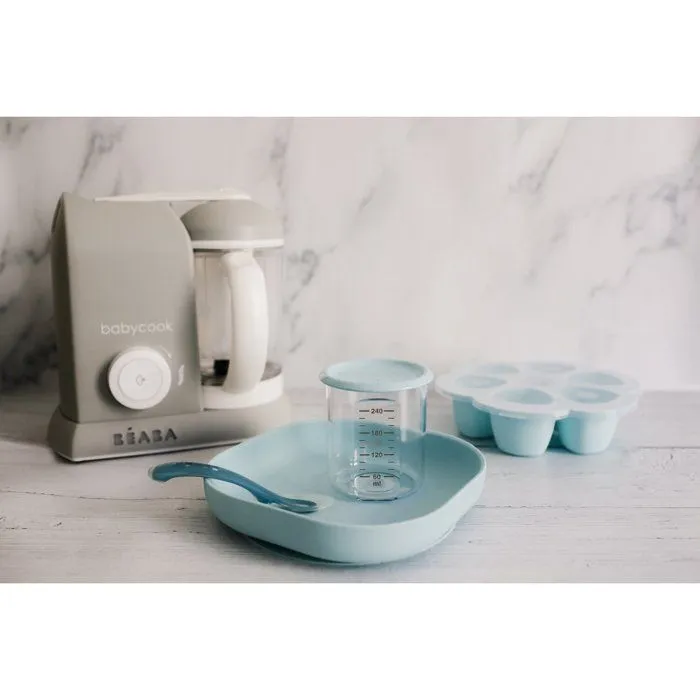 Assiette Ventouse en Silicone Bleu - BEABA - Bébé - 12 mois-3