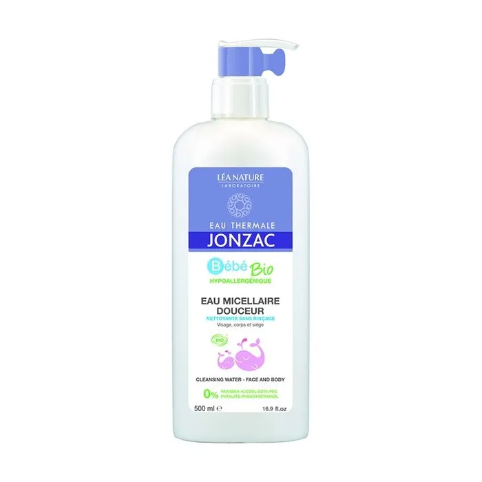 Eau Micellaire - Jonzac - Bébé - 500ml - Hypoallergénique - Sans Paraben - Apaisante-0