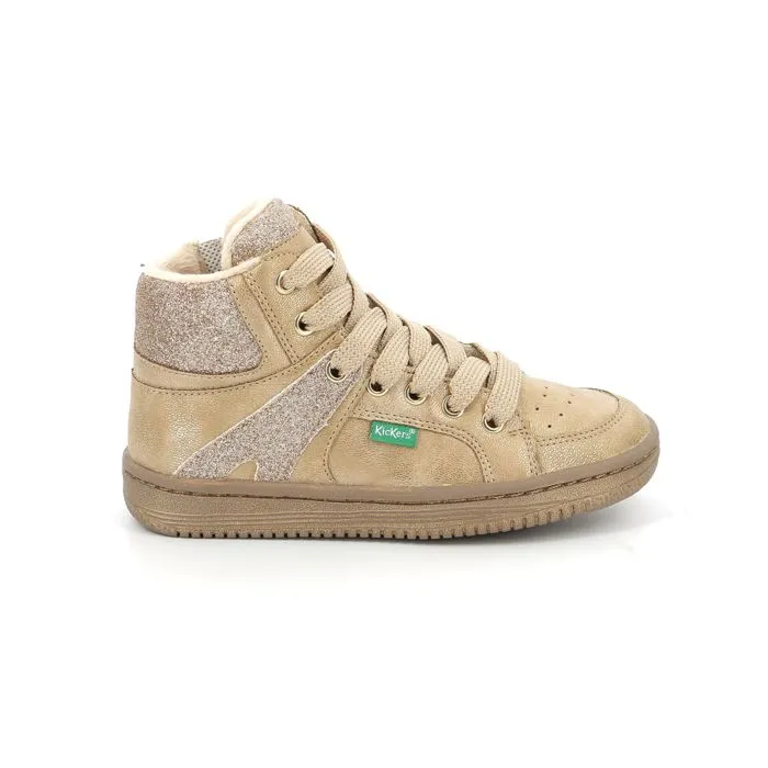 KICKERS Baskets hautes Lowell Champagne-0