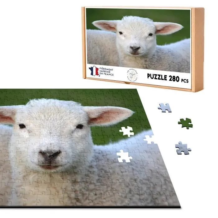 Puzzle Classique - FABULOUS - Agneau Bebe Mouton Super Mignon - 280 Pièces - Adulte - Intérieur-0