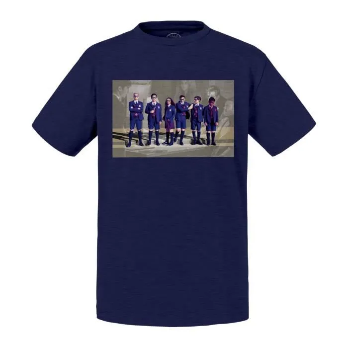 T-shirt Enfant Bleu Umbrella Academy Serie Fantastique Super-hero Enfant-0