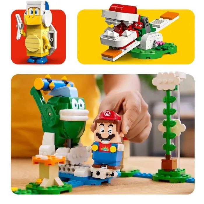 LEGO Super Mario 71409 Ensemble d’Extension Le Défi du Maxi-Spike sur un Nuage, Jouet-3