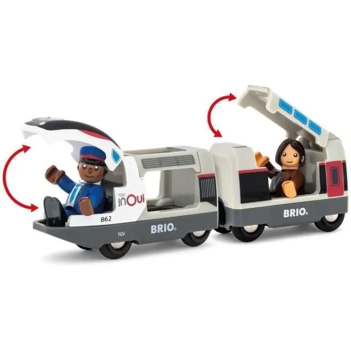 Train TGV INOUI SNCF - BRIO - Circuit en bois - dès 3 ans - 36087-4