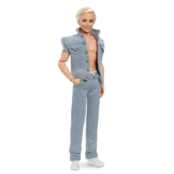 Barbie Le Film-Poupée Ken® à collectionner, tenue en jean HRF27-0