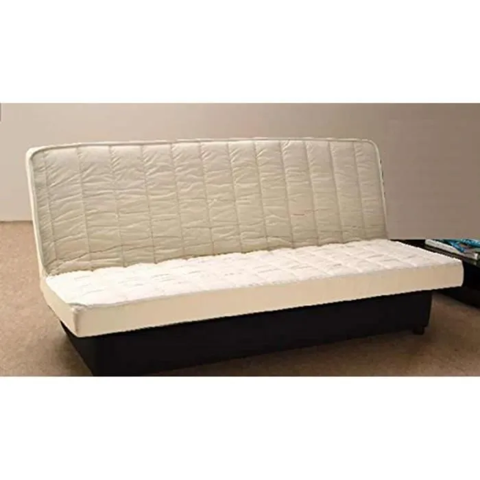 Matelas Clic Clac 140x190 face de contact latex - Hauteur 15 cm - Soutien Ferme Oreiller-0