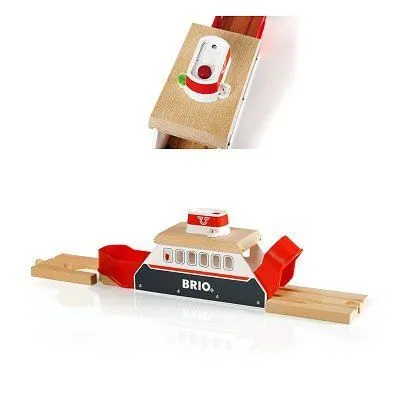 BRIO World - 33569 - Navire de Transfert Son et Lumières - Accessoire pour circuit de train en bois - à partir de 3 ans-0