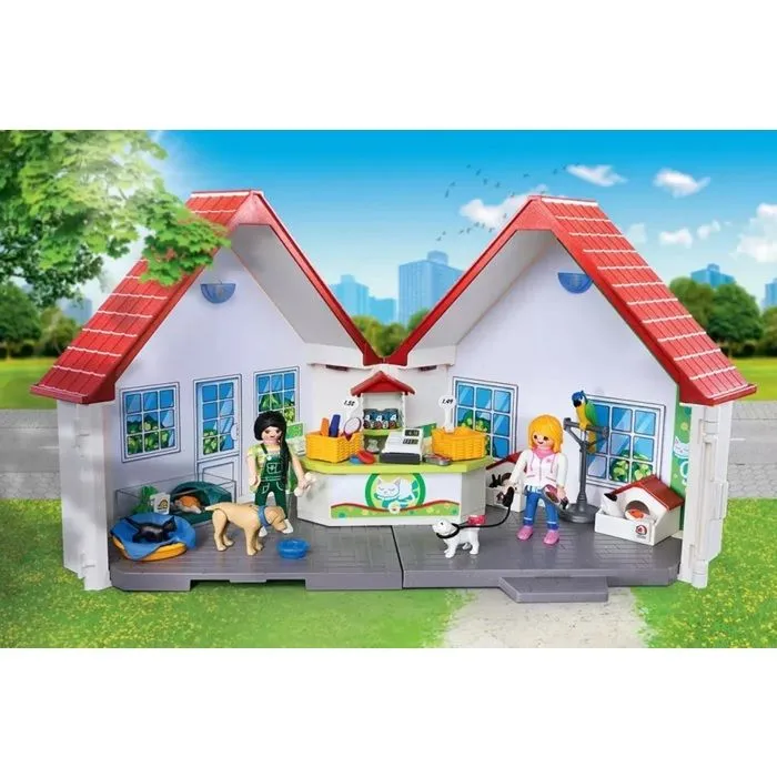 Jouet - PLAYMOBIL - TAKE ALONG ANIMAL CLINIC - Livré monté - Pour enfants de 3 ans et plus - Plastique-0