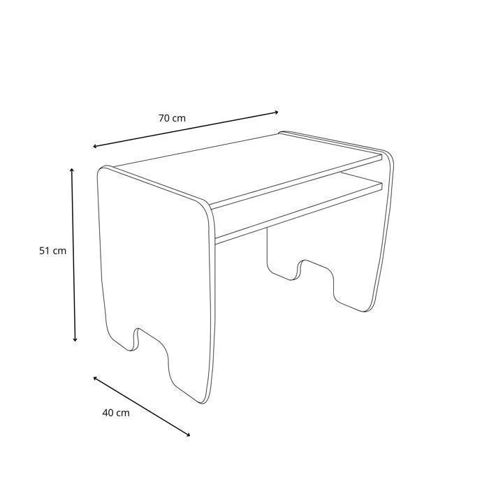 Ensemble de Table et 2 Chaises pour Enfants TIMI - blanc/chêne doré-3