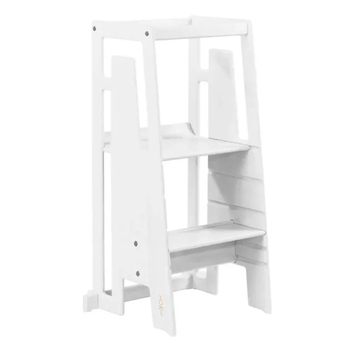 Échelle d'apprentissage - Tuki - Bois Blanc - Sécurité - Hauteur Réglable - Hydrofuge-0