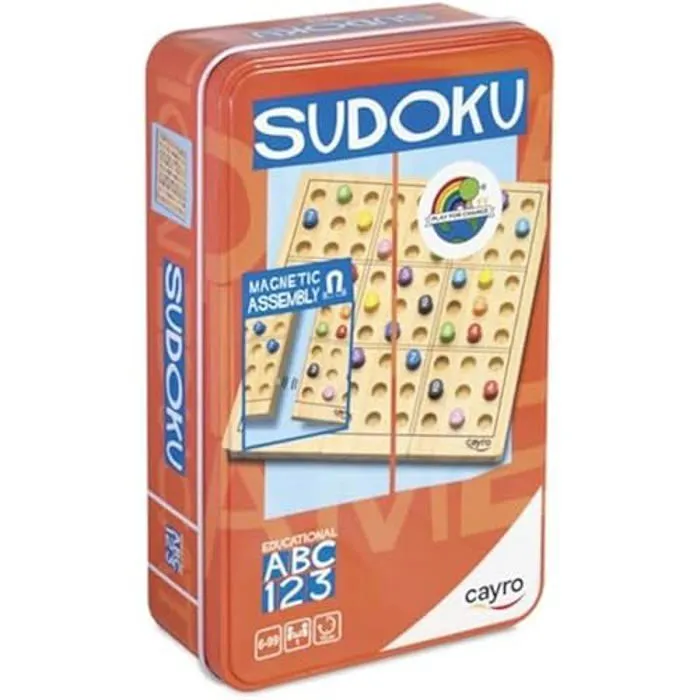 Jeu de réflexion et stratégie - Cayro - Sudoku Metal Box - Défi logique - Grille 9x9 - 1 joueur-0