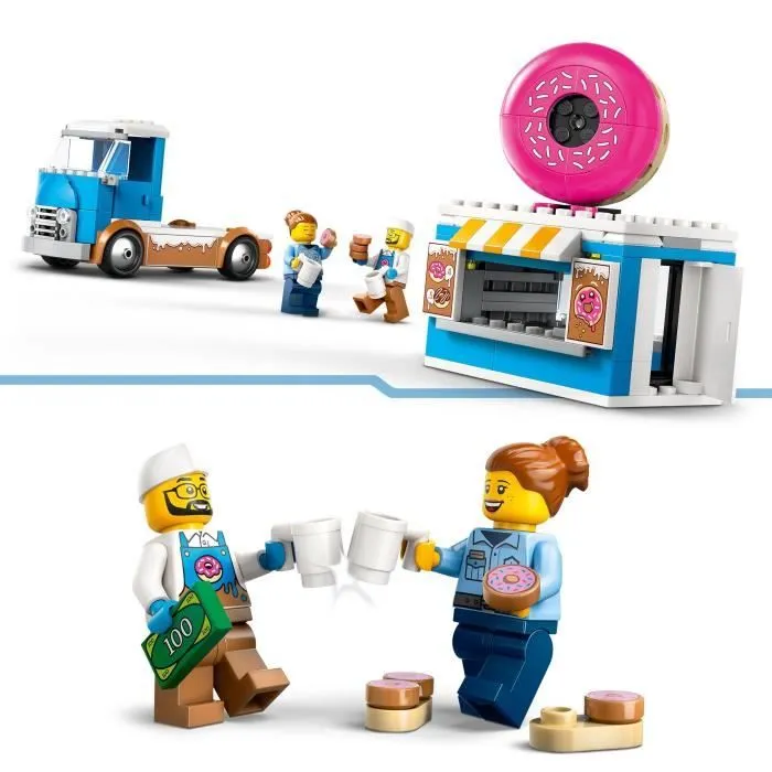LEGO City 60452 Le food-truck de donuts - Jouet de construction pour garçon dès 5 ans-2
