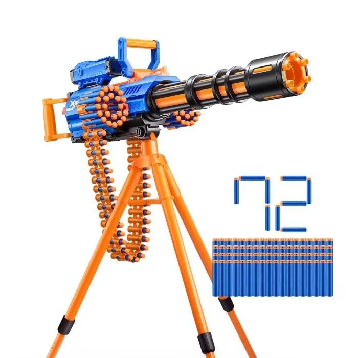 Pistolet sur trépied - ZURU XSHOT - Motorized Rage Fire - 72 fléchettes-3