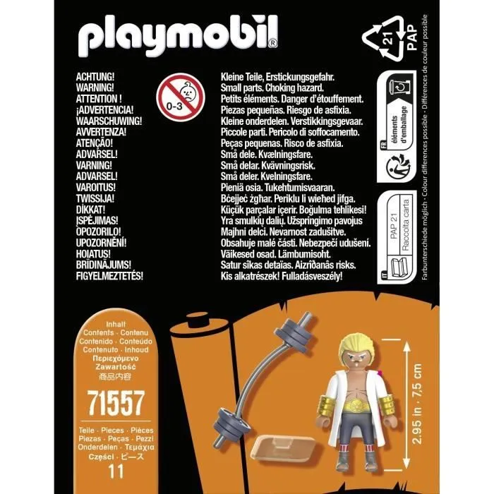 PLAYMOBIL Figurine Fourth Raikage Ay 71557, Naruto Shippuden, Dès 5 ans-4