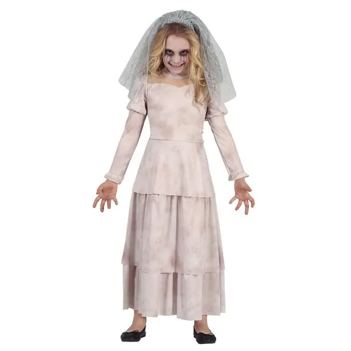 Déguisement de fantôme vengeur enfant - Beige - Taille 10/12 ans - Polyester - Intérieur-0
