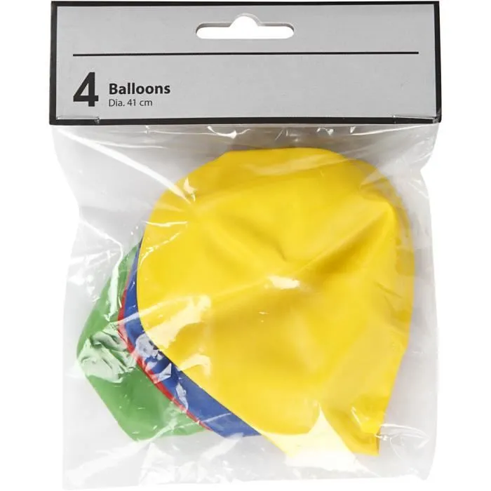 Très gros ballons en caoutchouc naturel transparent. Conviennent à l'hélium et restent gonflés pendant env. 8 heures. réf 59183-2