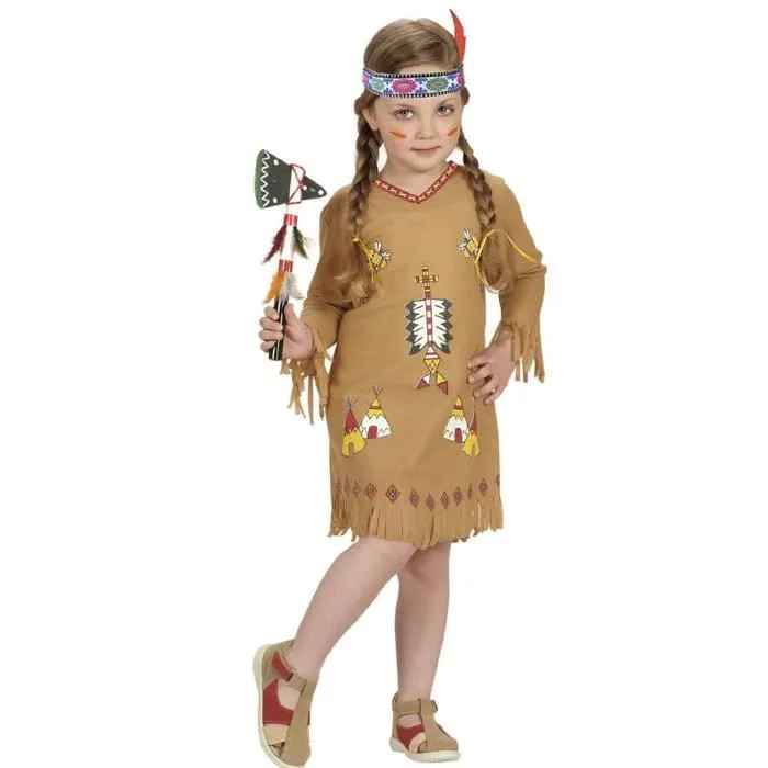 Déguisement Pow Wow - Enfant - 2/3 ans (86 à 94 cm) Coloris Unique-0