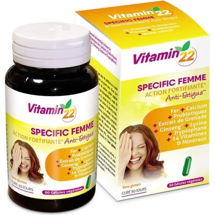 Ineldea Vitamin 22 Specific Femme 60 gélules-0