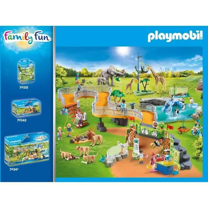 PLAYMOBIL - Extension pour parc animalier - Modèle 70348 - 31 pièces - Pour enfant de 4 ans et plus - Bleu-1