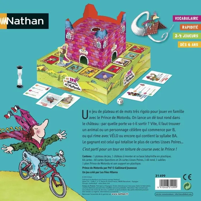 NATHAN - Le Jeu du Prince de Motordu - Jeu de Société-3