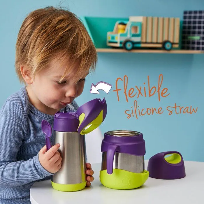 Gourde isotherme enfant - B.BOX - Jaune - 350 ml - Incassable - Compatible lave-vaisselle-2