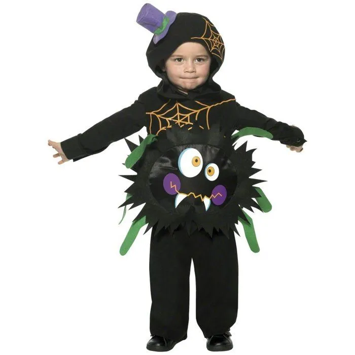 Déguisement araignée folle enfant - Multicolore - Taille 1 à 2 ans - T-shirt sans manches-0
