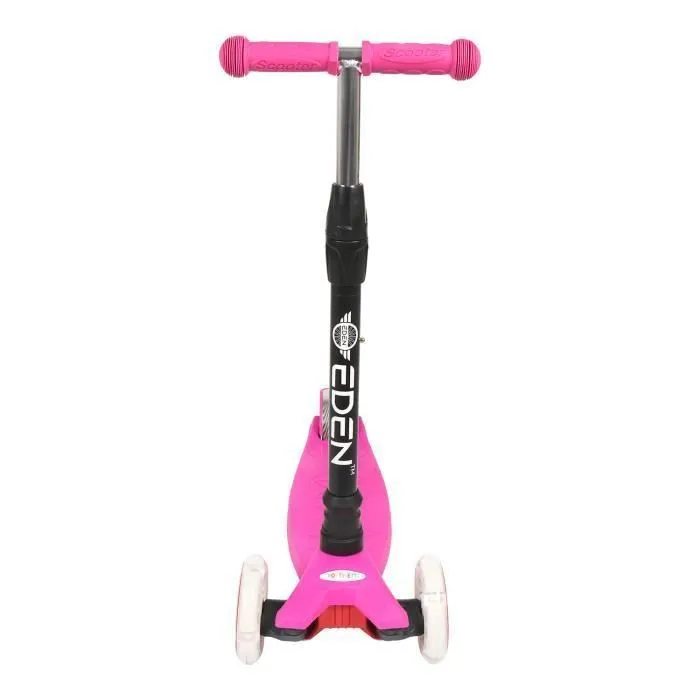 Trottinette - EDEN TM - 3 Roues - Guidon Réglable - LED Lumineuses - Rose-2
