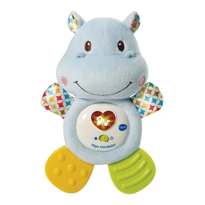 Dentition Hippopotame Vtech Baby - Anneaux de dentition interactifs - Bleu - Effets sonores - Mixte-0
