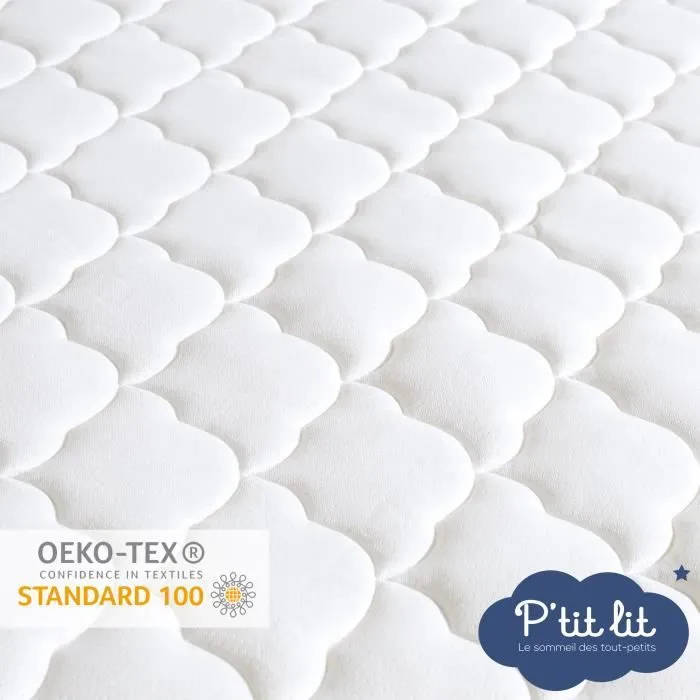 Matelas Bébé Bamboo - 60x120x10 cm - Viscose Douce - Déhoussable - Sans traitement chimique - Fabrication Française-3