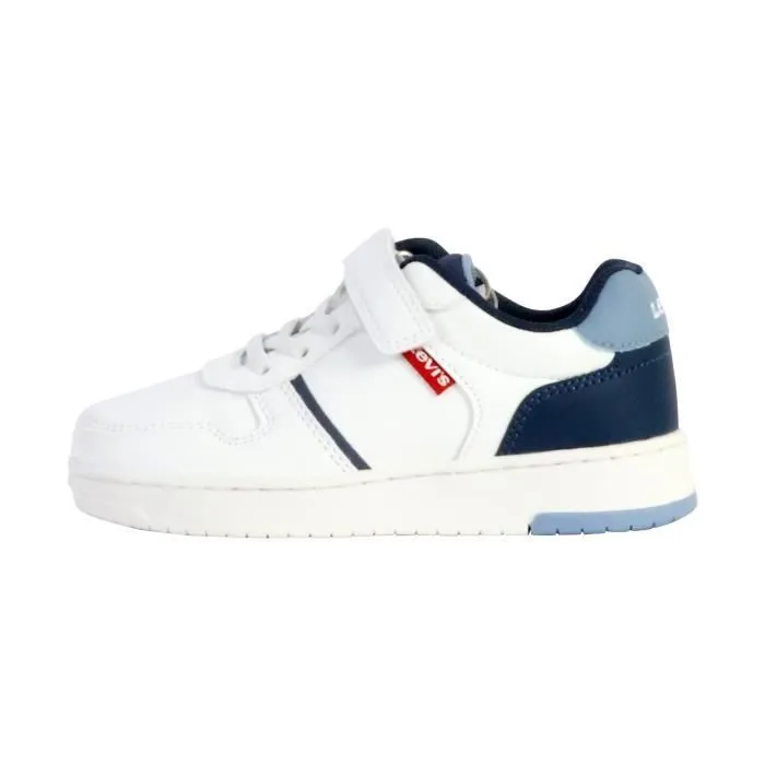 Basket Basse à Scratches Junior Levi's Kick Mid - Blanc/Vintage Indigo-0