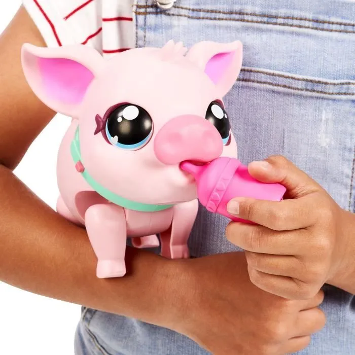 Jouet interactif - MOOSE TOYS - Little Live Pets Cochon rose - A partir de 5 ans - Piles incluses-8