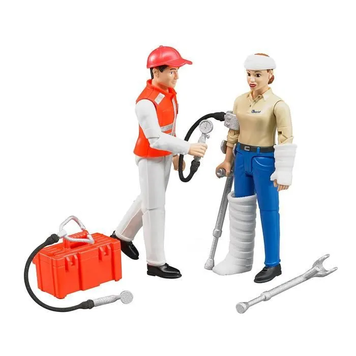 Set ambulance BRUDER avec figurines et accessoires - Garçon - À partir de 3 ans-0