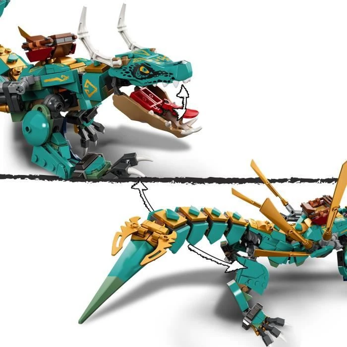 LEGO® NINJAGO 71746 Le Dragon de la Jungle, Jouet de Construction, avec Minifigurines Llyod-2
