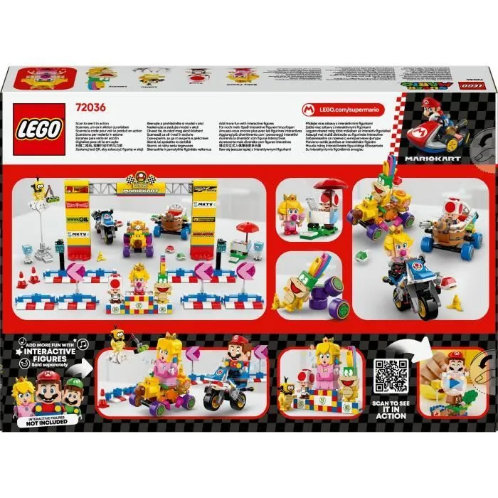 LEGO Super Mario 72036 Mario Kart – Bébé Peach et ensemble de grand prix - Jouet moto-5