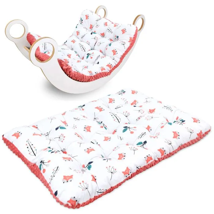 Coussin de sol - TOTSY BABY - 70x110 cm - Terre cuite - Tapis de jeu - Matelas de sol pour enfants-0