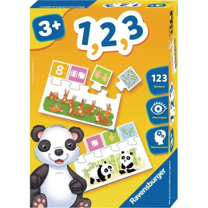 1, 2, 3 - Jeu éducatif - Apprentissage des chiffres - Ravensburger - Dès 3 ans-0