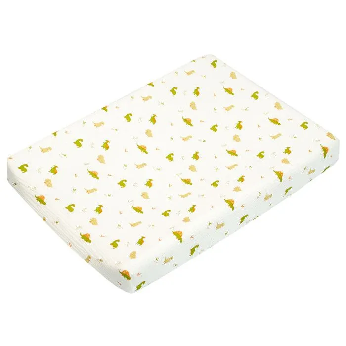 Set housse de matelas à langer + tapis de change Dino Écru 70 x 50 cm 70 x 50 cm Écru-2