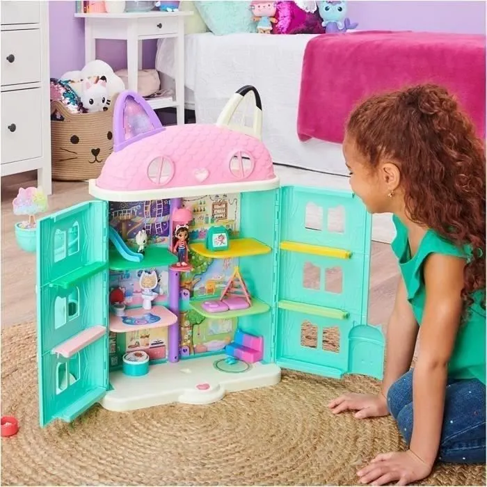 Maison Magique de Gabby - Réplique Géante Interactive - 2 Figurines + 15 Éléments de Jeu-2